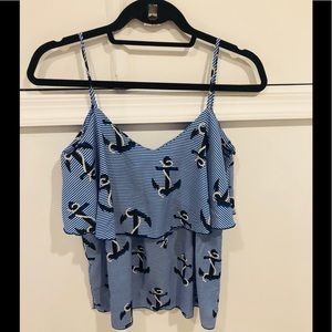 Nautical Anchor tank top